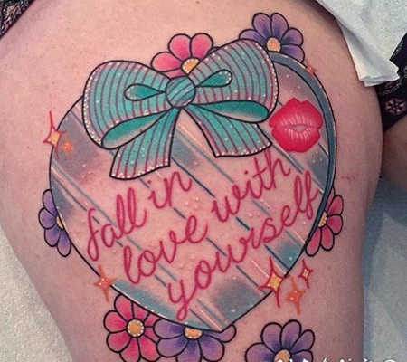 心形纹身图片 时尚而又趣味的心形纹身图案