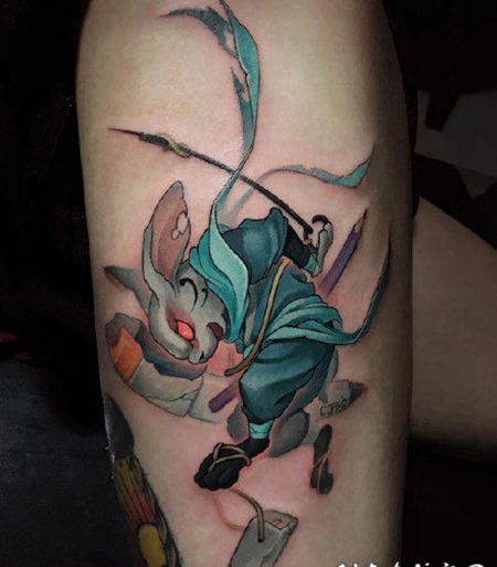 日本忍者主题的忍者纹身图片