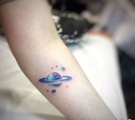 小清新的星球系列纹身图片