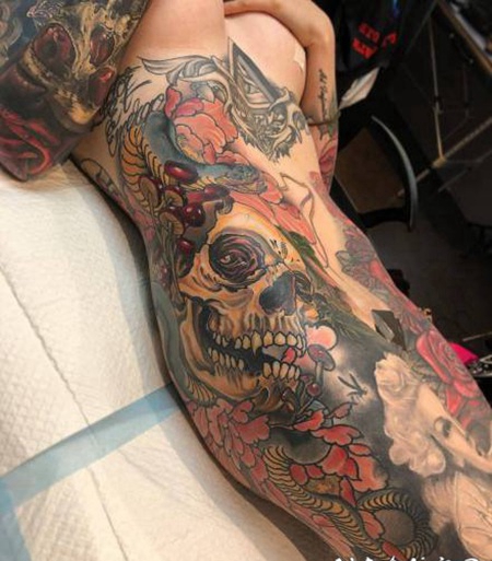 大面积的霸气纹身图片赏析