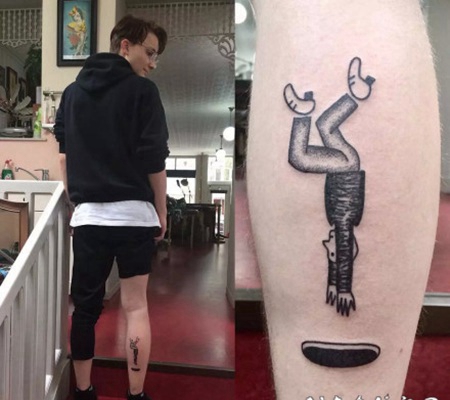 可爱的的涂鸦风格小纹身图片