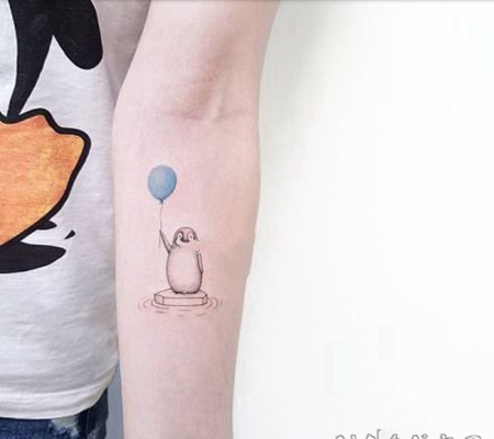 3简单卡通风格的可爱小纹身图片