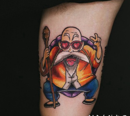 龟仙人的动漫纹身作品欣赏