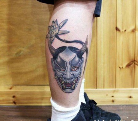 个性的传统般若纹身图案