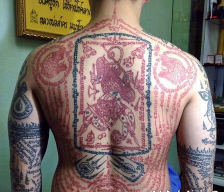 泰国独有的宗教刺符纹身图案