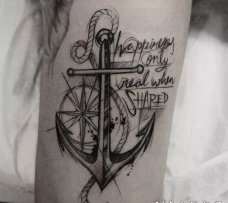 1暗黑风格的小图纹身作品欣赏