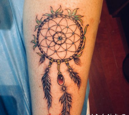 漂亮的唯美捕梦网纹身图案