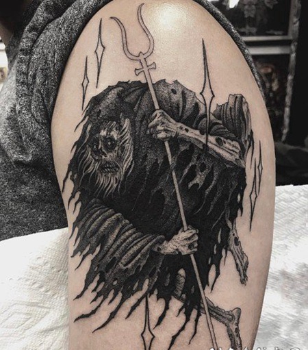 暗黑幽灵骑士纹身图案