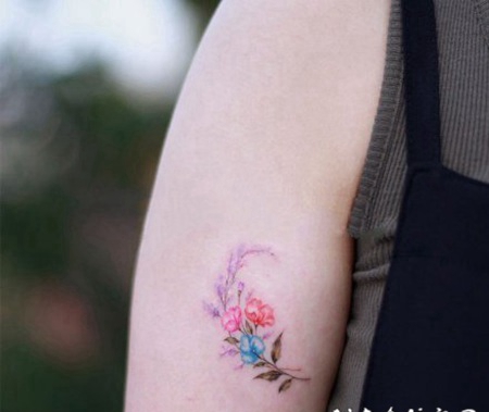 2好看的小清新彩色纹身图案
