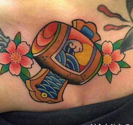 日式小福锤纹身图案