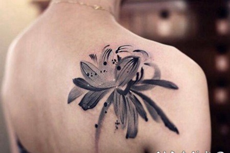 漂亮的曼珠沙华彼岸花纹身图案