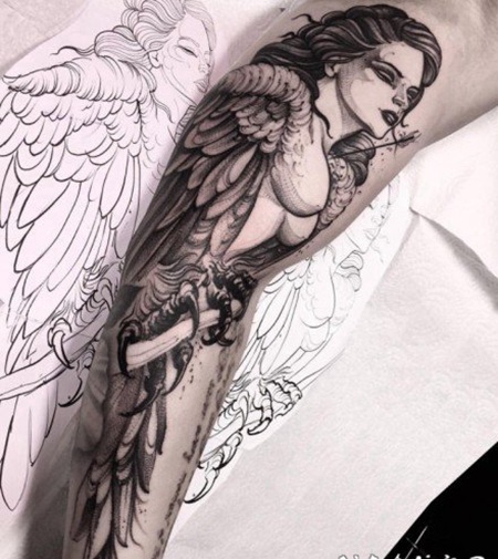 1精品欧美暗黑风格纹身图案