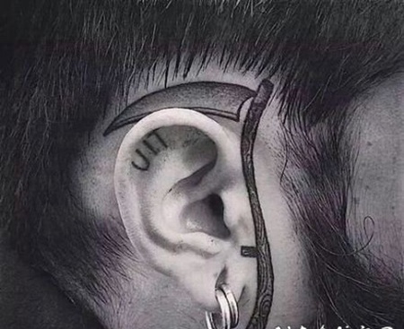 酷酷的简约黑色小纹身图案