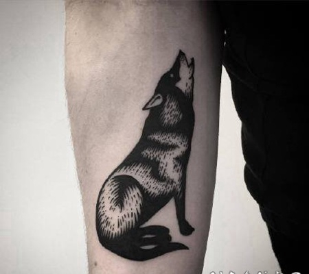 点刺风格的1黑灰小图案赏析