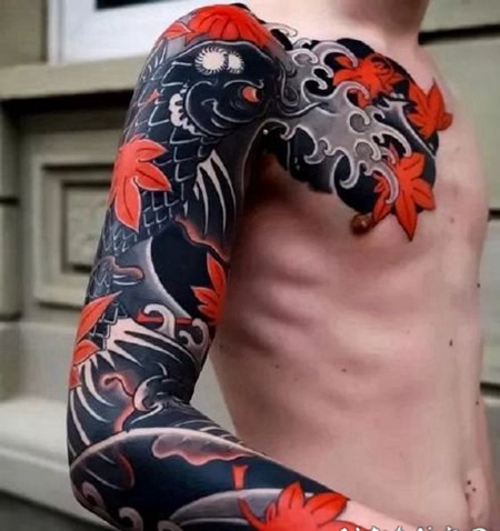 2漂亮的花臂、花腿纹身作品赏析