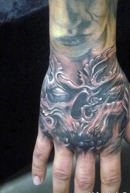 手背纹身 个性而又别致的手背纹身图案