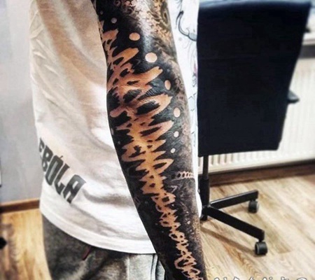 几何纹身图案男 设计巧妙的几何纹身图案