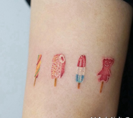 食物纹身 香甜美味的食物纹身图案