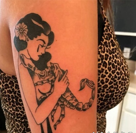 蝎子图片纹身 气势十足的蝎子纹身图案