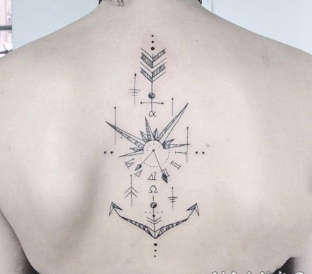 植物纹身 创意的花朵纹身图案