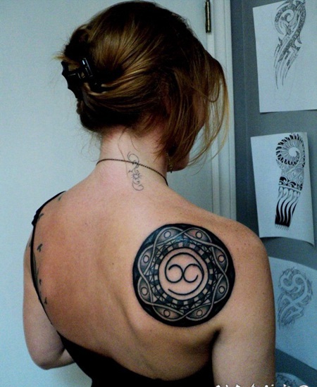 肩部纹身图案 唯美而又个性的肩部纹身图案