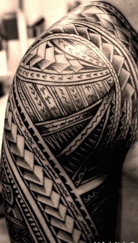 霸气纹身图案 低调而又霸气的部落图腾纹身图案