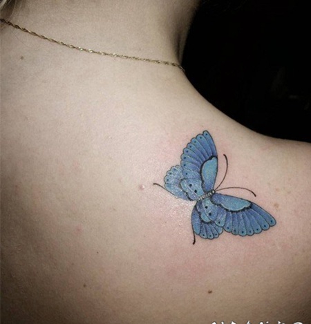 蝴蝶纹身图片 翩翩飞舞的蝴蝶纹身图案