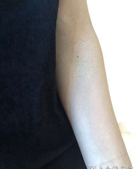 梵花碧落，手臂梵花图腾隐形纹身图案