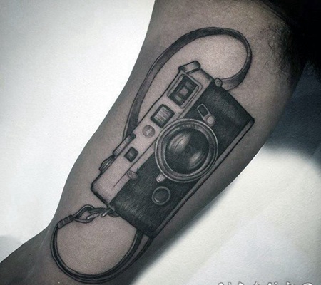 照相机纹身 手臂上的照相机纹身图案