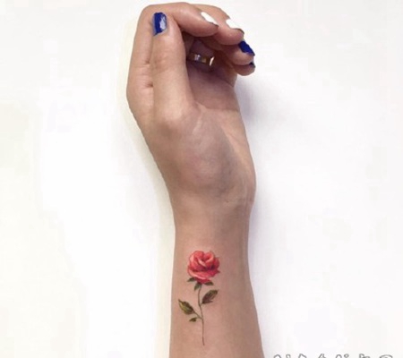 手腕简约小清新纹身图案作品