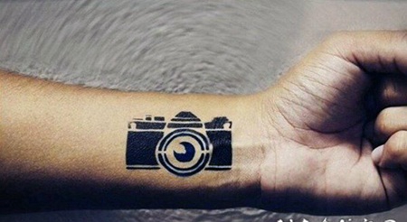 纹身相机 记录生活的相机纹身图案
