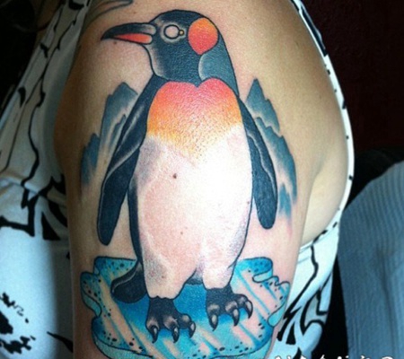 企鹅纹身图 憨态可掬的企鹅纹身图