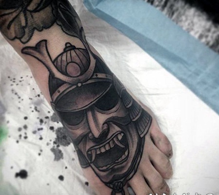 日本武士 纹身 凶猛的日本武士纹身图案