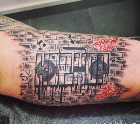 纹身 涂鸦 随性而又别具特色的涂鸦纹身图案