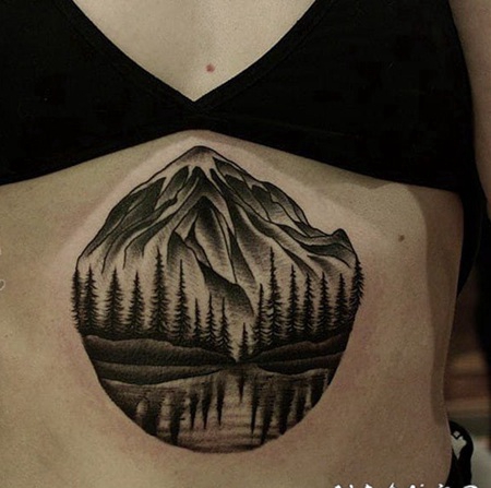 风景纹身 创意而又个性的风景纹身图案