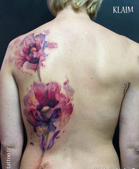 罂粟花纹身图片 妖艳致命的罂粟花纹身图案