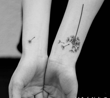 蒲公英纹身 唯美的蒲公英纹身图案