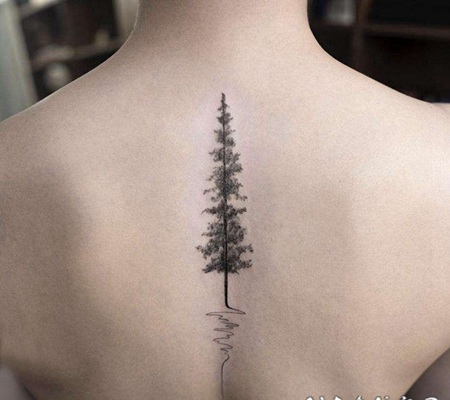 黑灰纹身风格 清新迷人的黑灰纹身图案