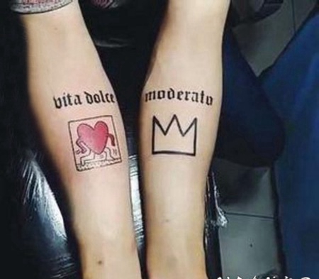 明星纹身图案 权志龙手臂上小图案纹身图片