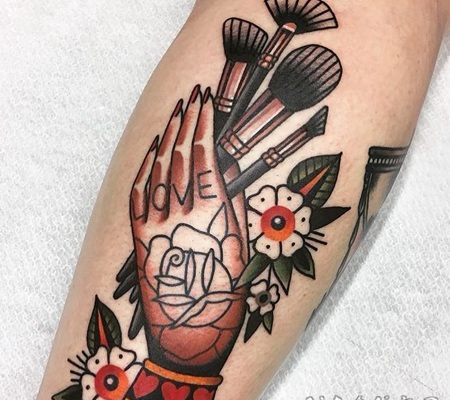 花卉纹身图案 种类多样的唯美花卉纹身图案