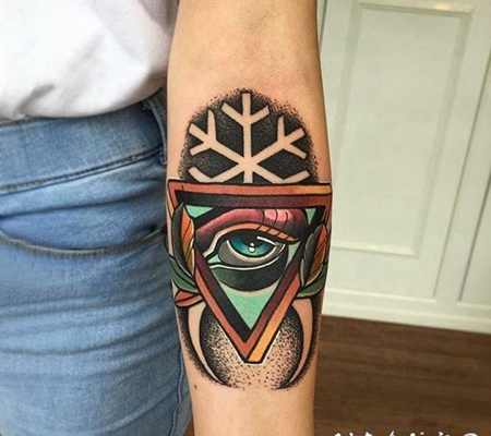 眼睛纹身 彩绘纹身素描眼睛纹身图案