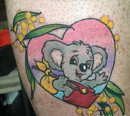 心形纹身图案 彩绘纹身心形可爱纹身图案