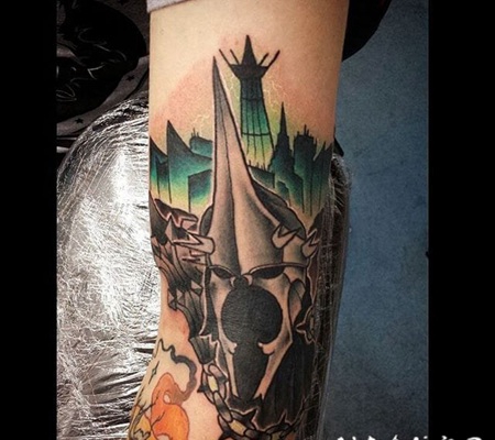 纹身卡通 彩绘纹身素描卡通纹身图案