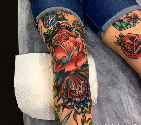 玫瑰纹身 小清新文艺纹身素描玫瑰纹身图案