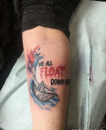 纹身字母纹身图案 男生手臂上字母和帆船纹身图片