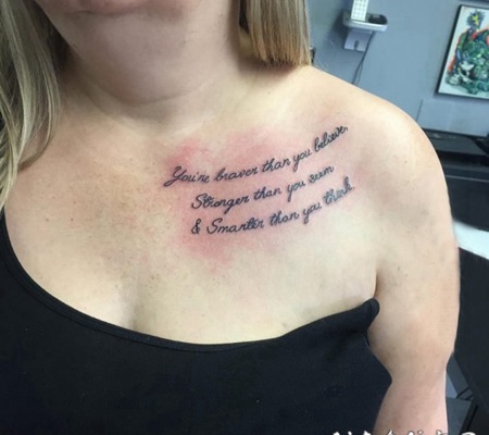 小清新纹身锁骨 小清新文艺纹身锁骨纹身图案