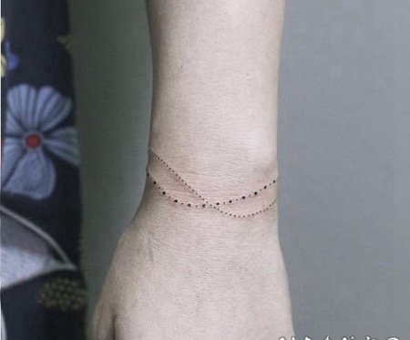 纹身手链图案 小清新文艺纹身手链纹身图案