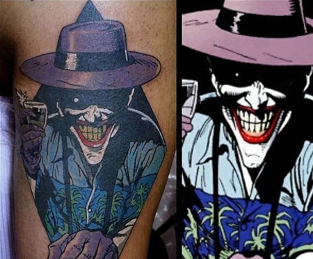 小丑纹身 彩绘纹身素描小丑纹身图案