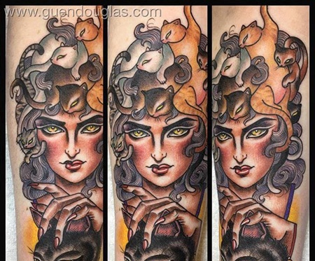 女性人物纹身图案 彩绘纹身素描人物纹身图案