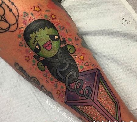 纹身彩色 素描纹身彩色可爱纹身图案